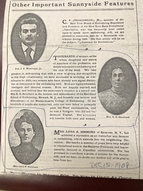 Women In Funeral Service, Circa&nbsp;1900