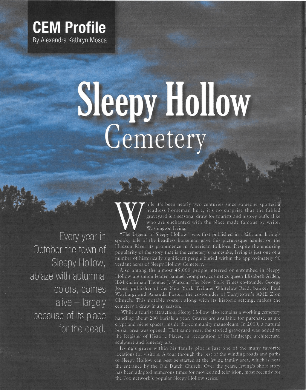 Exploring Sleepy Hollow Cemetery: A Perfect October&nbsp;Visit