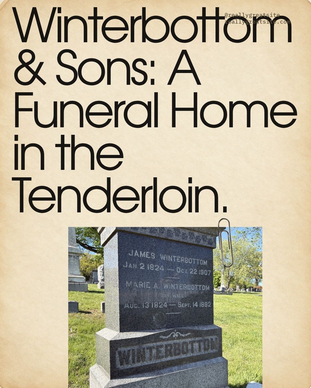 Winterbottom & Sons: A Funeral Home in the Tenderloin